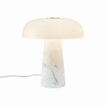 DFTP by Nordlux Tafellamp Glossy Marmer en Glas Wit | 220mm - Geschikt voor 1x  E14