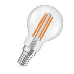 Ledvance Classic LED E14 Boule Filament Claire 3.8W 806lm - 827 Blanc Très Chaud | Équivalent 60W