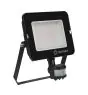 Ledvance Projecteur LED Compact Noir 50W 4500lm 100D - 830 Blanc Chaud | IP65 - Symétrique - Détecteur de mouvement et de lumière
