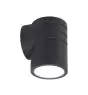 Ansell LED Wall Light Reef Black 5W 425lm 90D - 830-840-860 CCT | IP65 - Up or Down - Outdoor