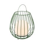 Nordlux Tafellamp Jim To-Go Portable Accu Metaal Groen 3W 300lm - 827 Zeer Warm Wit | 3-Staps Dimbaar 