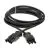 Lupa-con Koppelsnoer 3x 1,5  2m zwart EPCOM/3