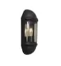 Ansell LED Wandlamp Latina Halve Lantaarn Zwart - Geschikt voor E27 tot 42W | IP65