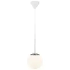 Nordlux Café Pendelarmatuur Glas Wit | Geschikt voor E27