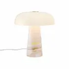 DFTP by Nordlux Tafellamp Glossy Marmer en Glas Roze | 220mm - Geschikt voor 1x E14